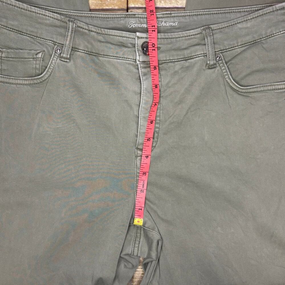 Tommy Bahama Boracay Beach High Rise Ankle Sage Green Casual Pant Womens 12x28 - Picture 4 of 10